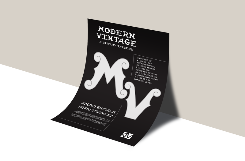 Modern Vintage - Typeface design